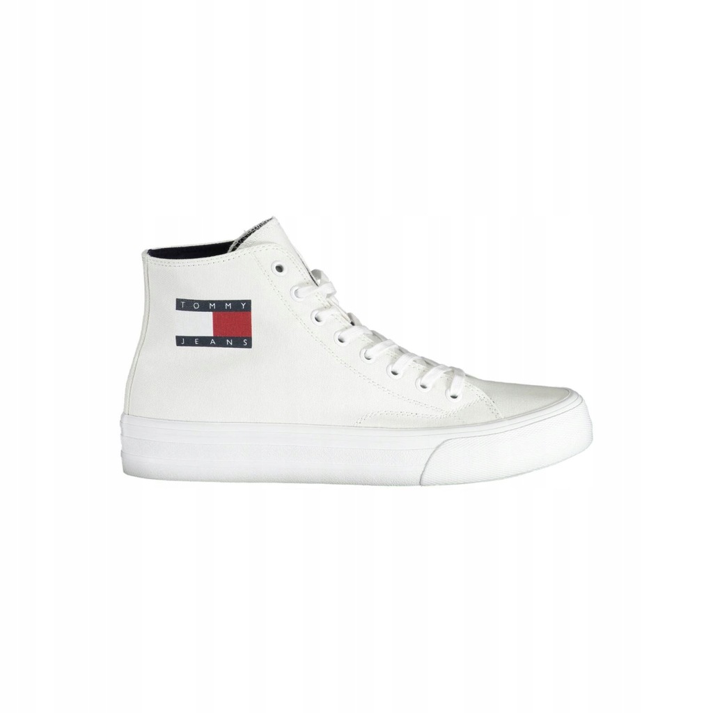 TOMMY HILFIGER Sneakersy męskie trampki białe 43