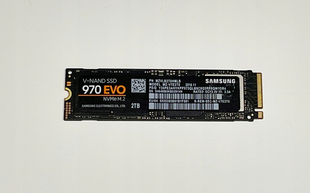 Dysk SSD Samsung 970 EVO 2000 GB M.2 PCIe M.2