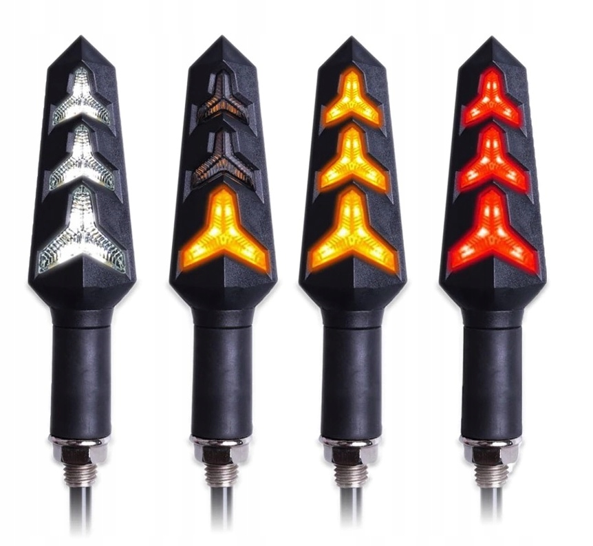 KIERUNKOWSKAZY PŁYWAJĄCE LED DRL STOP 4 szt.