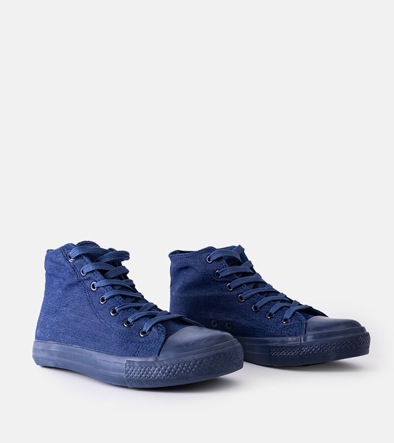 Jeansowe wysokie trampki Rafife rozmiar 41