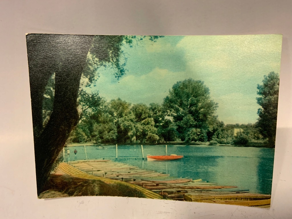 ŁÓDŹ PARK 1 MAJA POCZTÓWKA PRL 1963