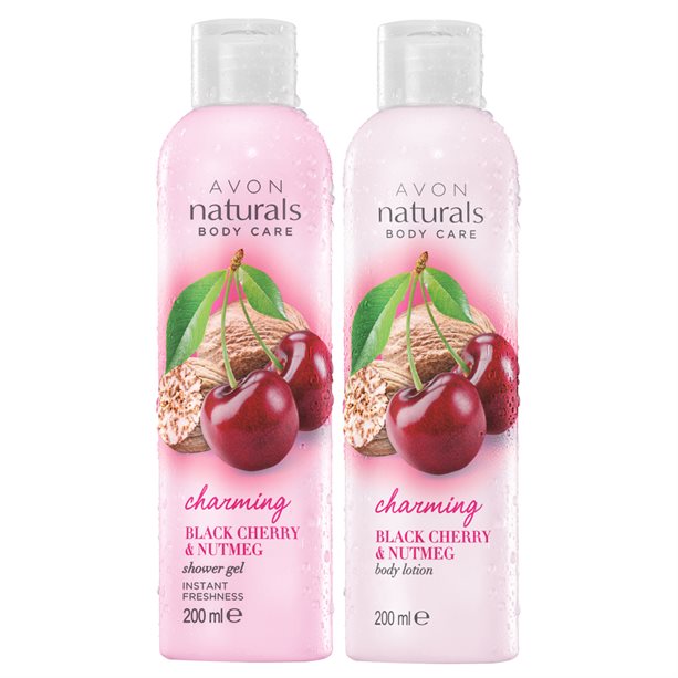 Zestaw avon Naturals Gałka muszkatołowa Czereśnie