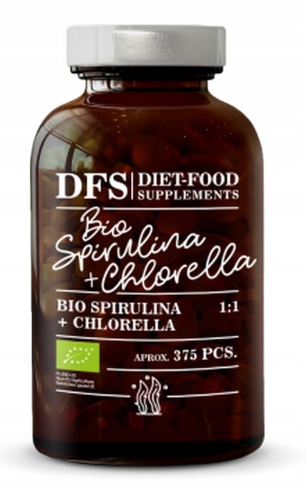 Diet Food BIO SPIRULINA + CHLORELLA 375 tabletek