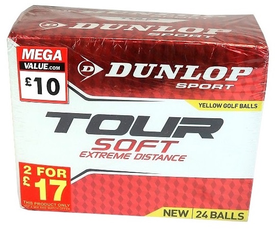 PIŁKI DO GOLFA GOLFOWE DUNLOP ŻÓŁTE 24 SZTUKI