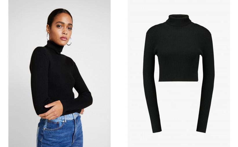 C3E406*MISSGUIDED ROLL NECK CROP JUMPER 34 B01