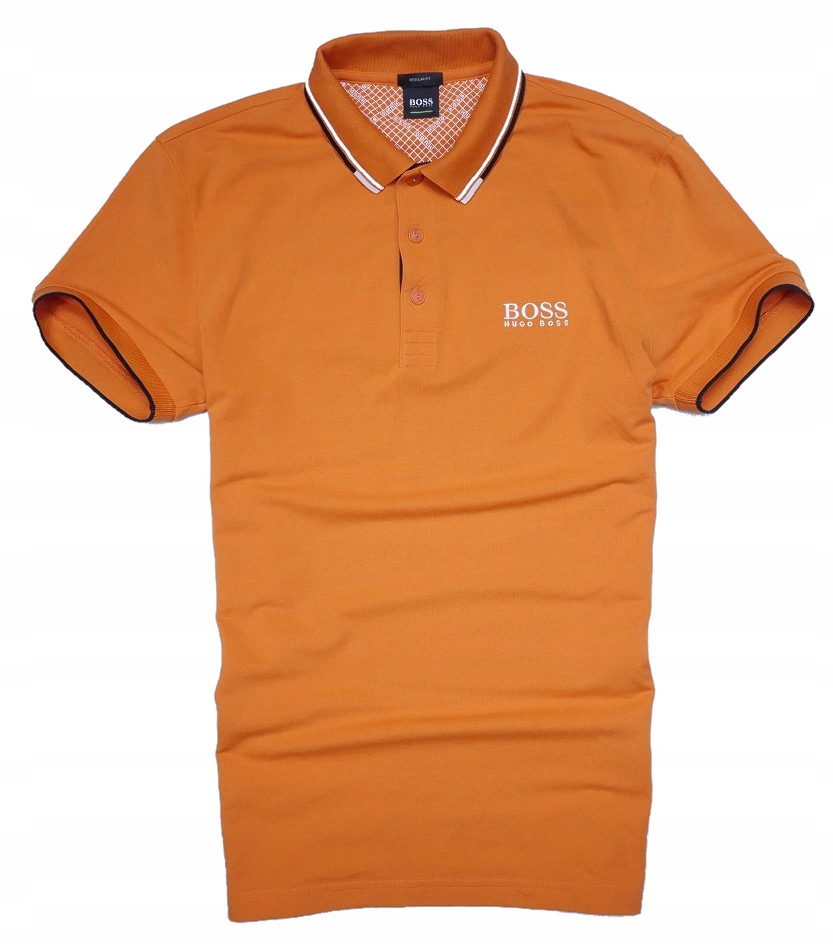 Hugo Boss Polo orange koszulka regular M