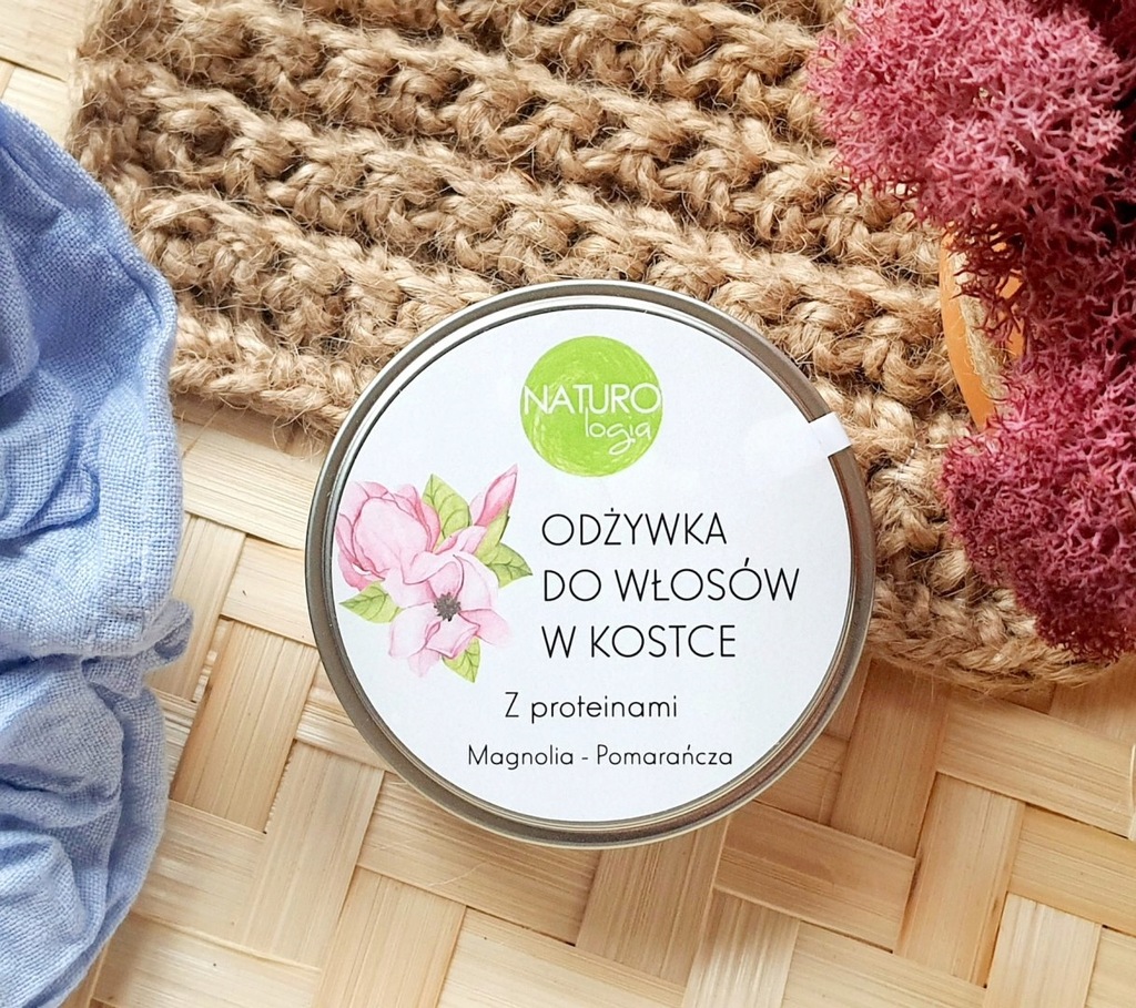 Odżywka do włosów w kostce, z proteinami, MAGNOLIA