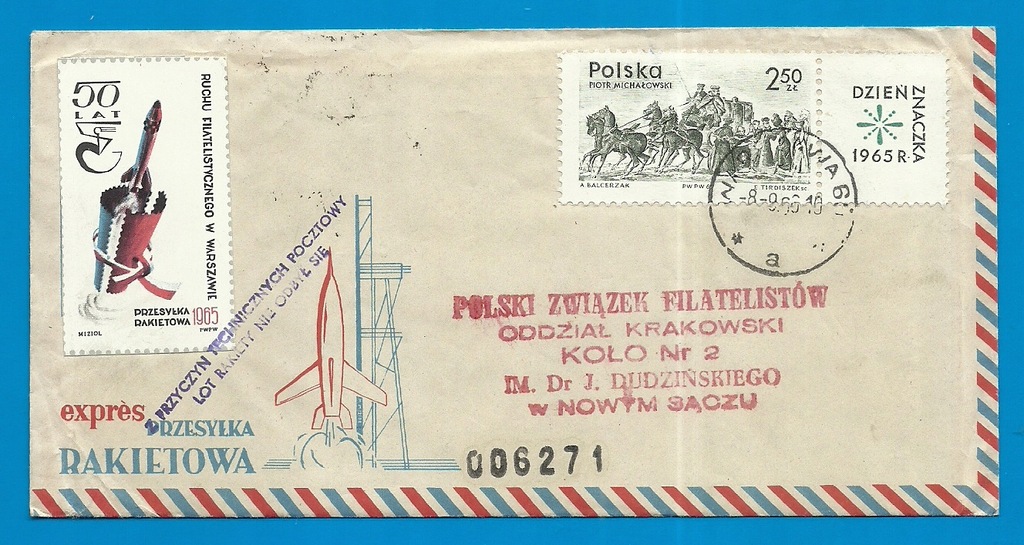 Przesyłka Rakietowa z PrzyczynTechnicznych 9.9.66r