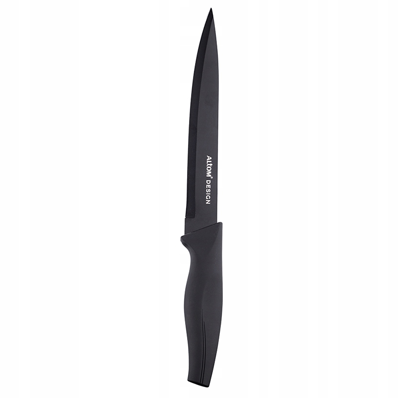 Nóż szefa kuchni kuchenny nieprzywierający Altom Design czarny 32 cm
