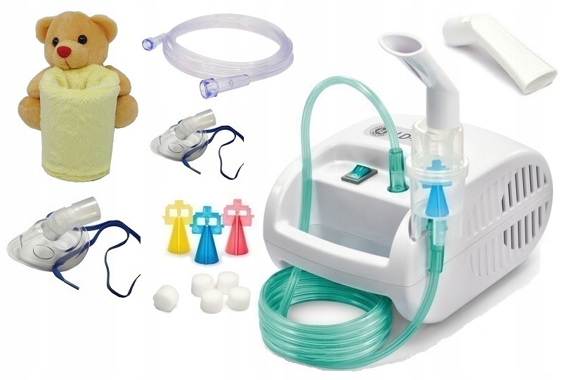 INHALATOR NEBULIZATOR LD221C+2PRZEWÓD+MASKA+ETUI M