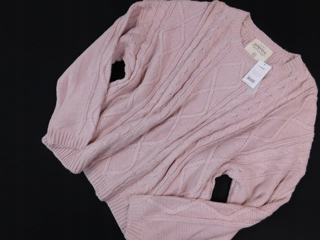 2112d44 PAPAYA sweter RÓŻOWY zimowy NOWY XL