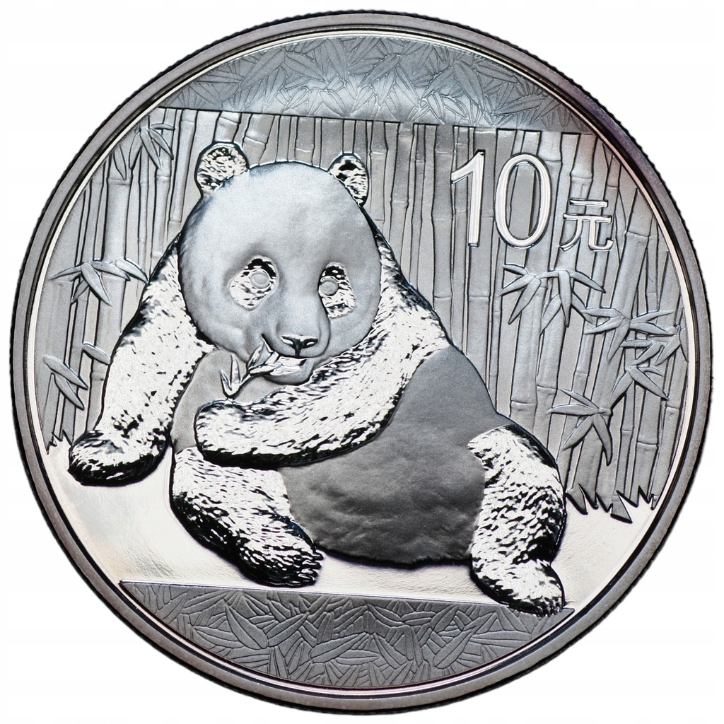 CHINY - 10 yuan 2015 Panda - 1 uncja czystego srebra