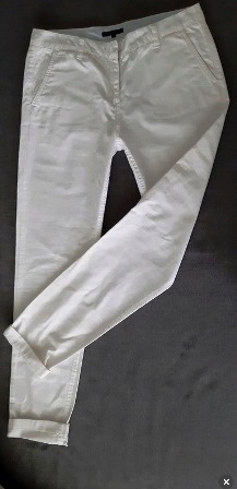 Białe spodnie Tommy Hilfiger długie L XL 42 j nowe