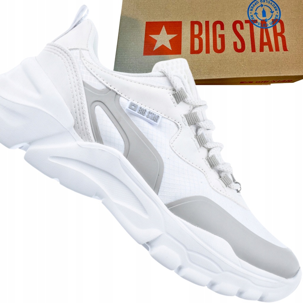 Damskie Sneakersy Big Star JJ274794 Białe - Stylowe i Wygodne Buty Sportowe