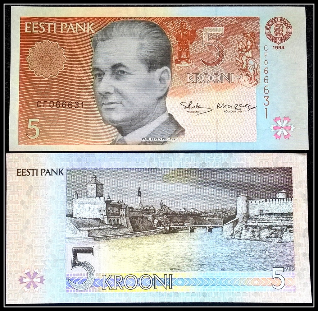 201. Banknot Estonia 5 Krooni 1994r. P-76 UNC