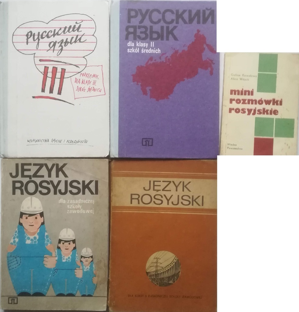 6x rosyjski podręczniki rozmówki słownik