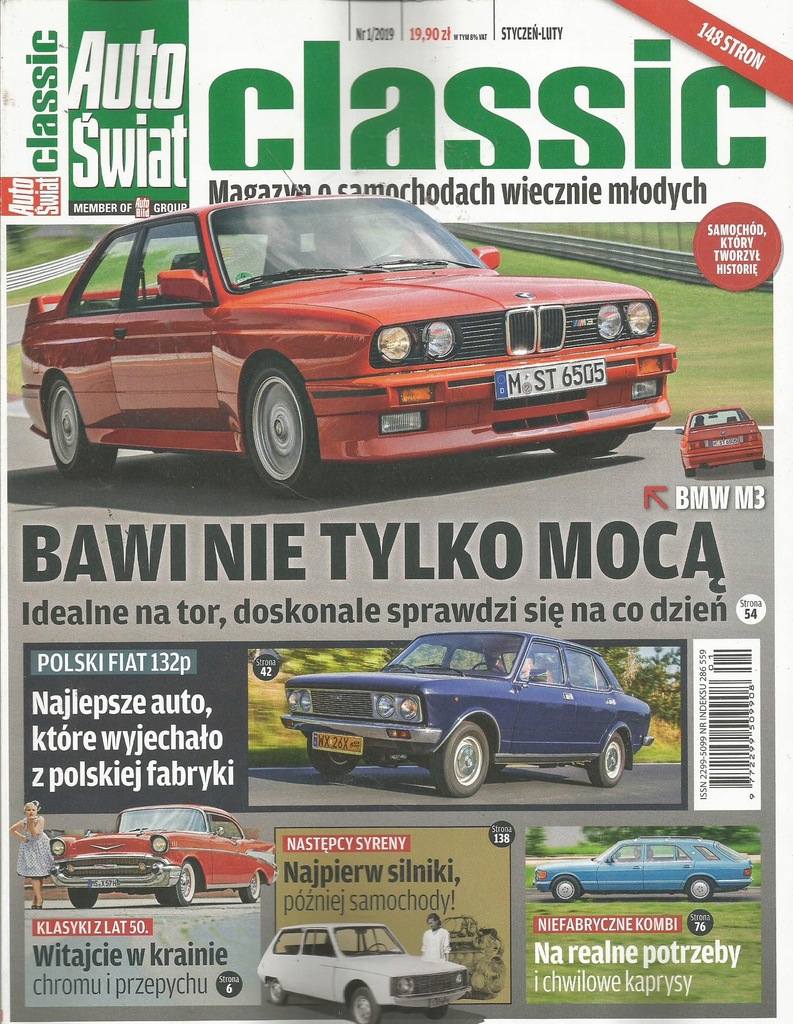 1 2019 Auto Swiat Classic Bmw M3 7938384459 Oficjalne Archiwum Allegro