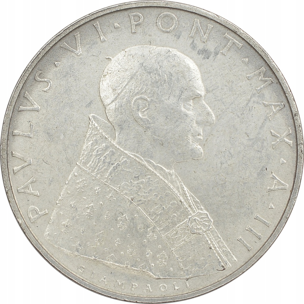 6.WATYKAN, PAWEŁ VI, 500 LIRÓW 1965