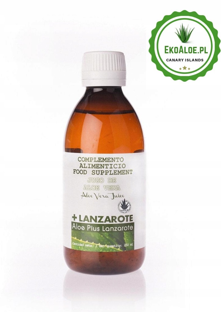 Naturalny sok z Aloesu Aloe Plus Lanzarote 250 ml