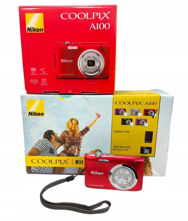 APARAT NIKON COOLPIX A100 CZERWONY