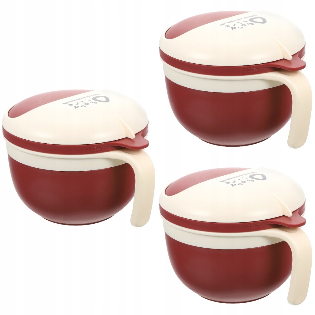 3x Hollow Wbudowany Uchwyt Projekt Bento Bowl