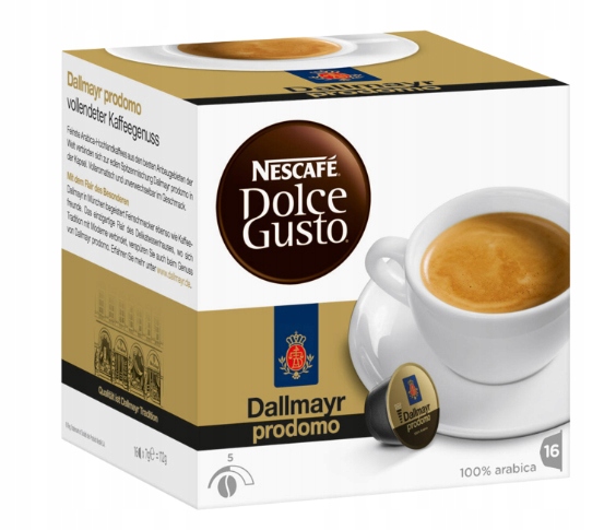 NESCAFE DOLCE GUSTO DALLMAYR PRODOMO 16szt NIEMCY