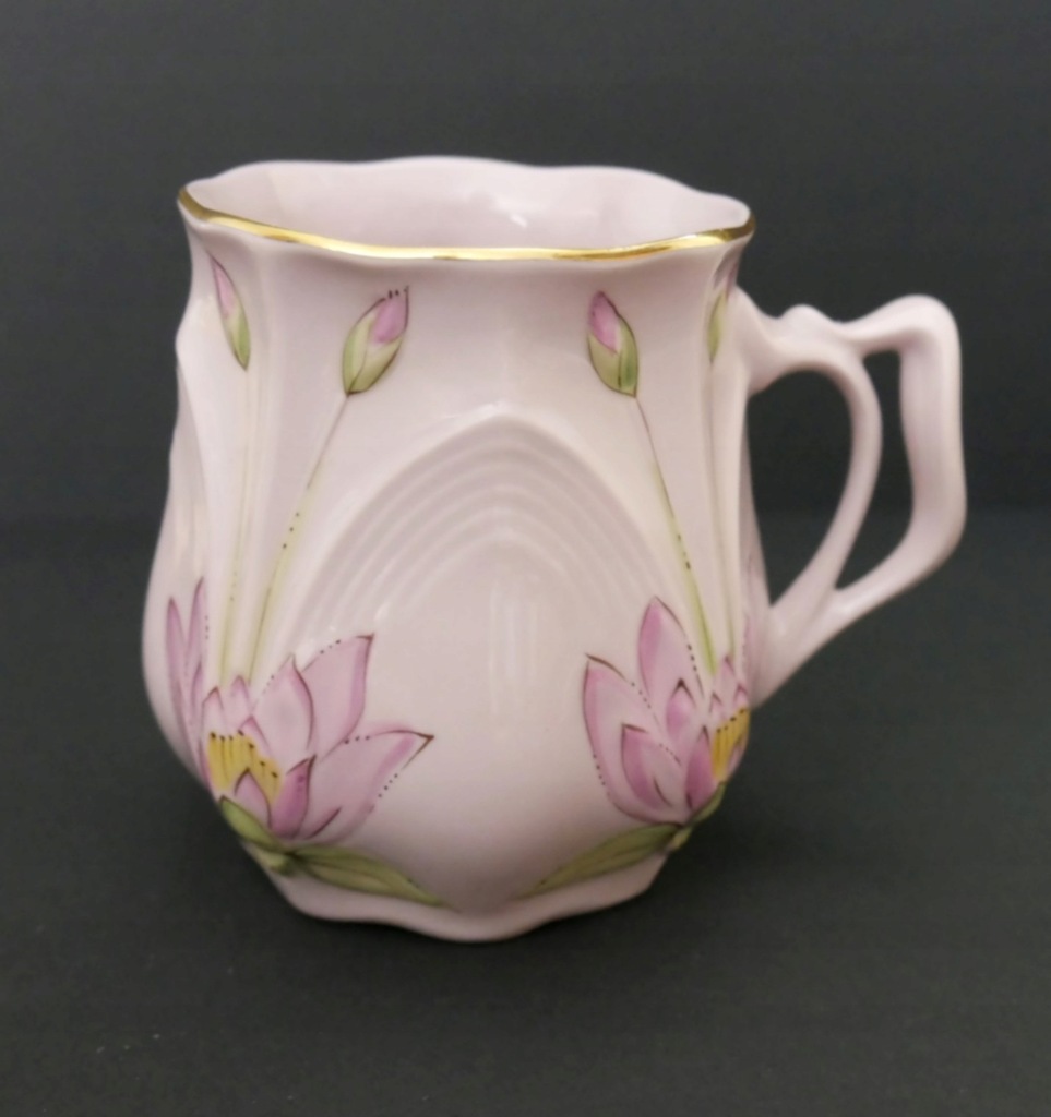 kubek, różowa porcelana H&C 280ml(2)