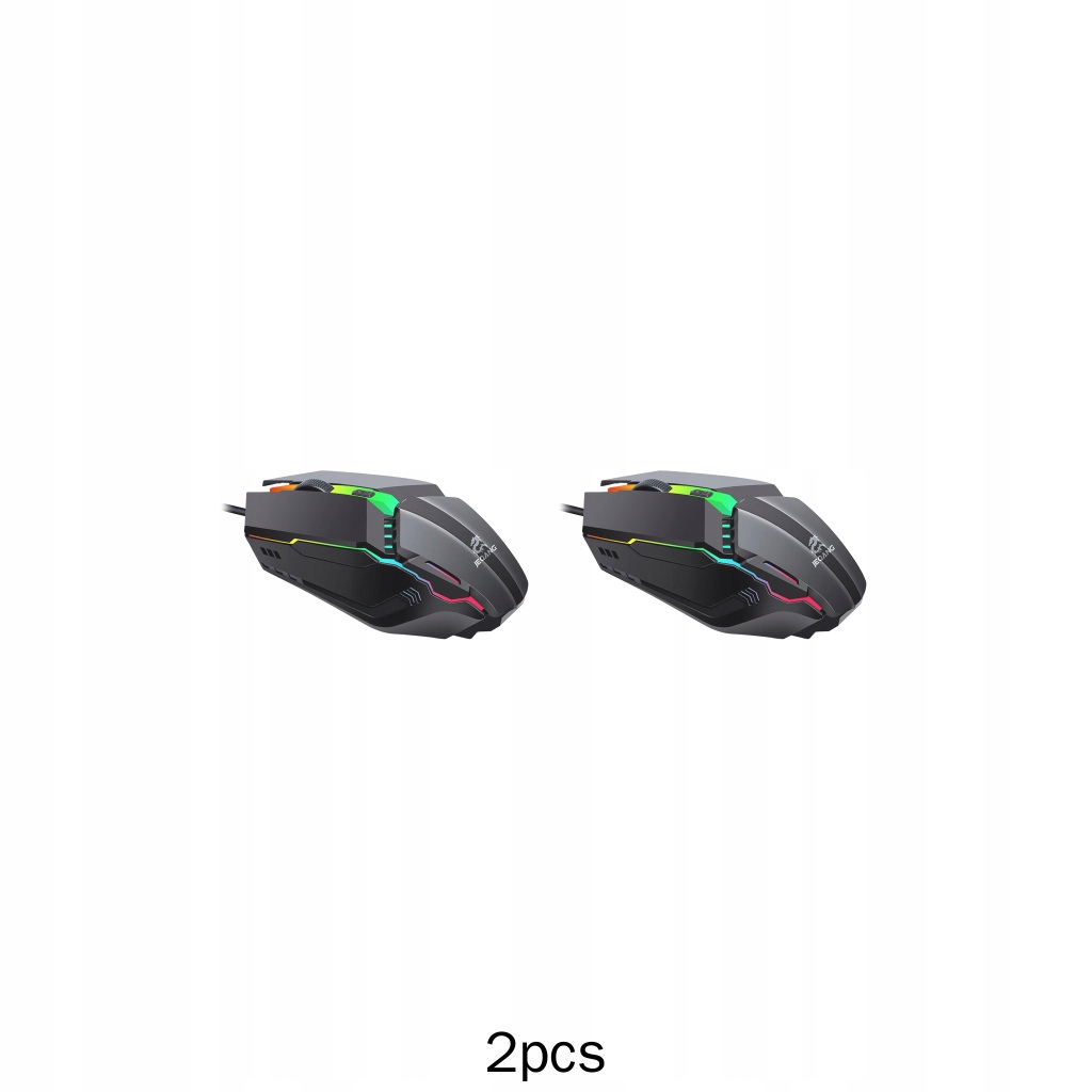 2 x mysz do gier Mysz LED Przewodowa Dla DPI RGB Z