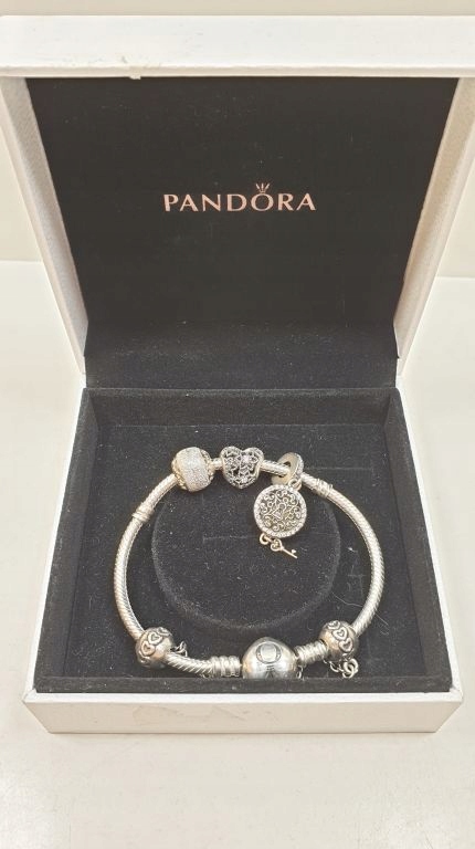 BRANSOLETKA PANDORA, CHARMSY