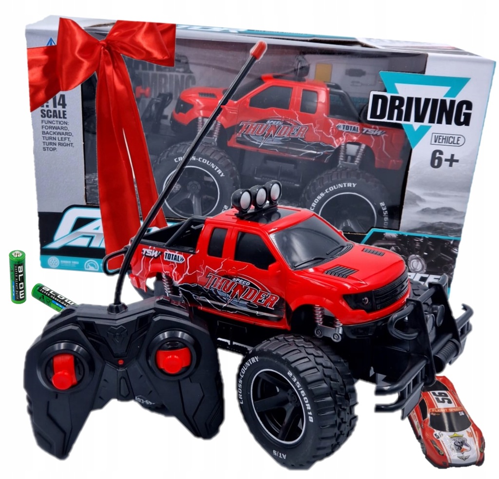 SAMOCHÓD ZDALNIE STEROWANY PILOT RC TERENOWY AUTO PREZENT + GRATIS