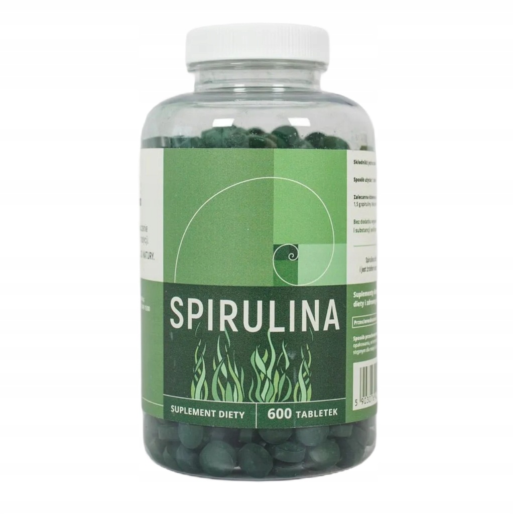 NANGA Spirulina 500 mg wsparcie odporności 600 tabletek