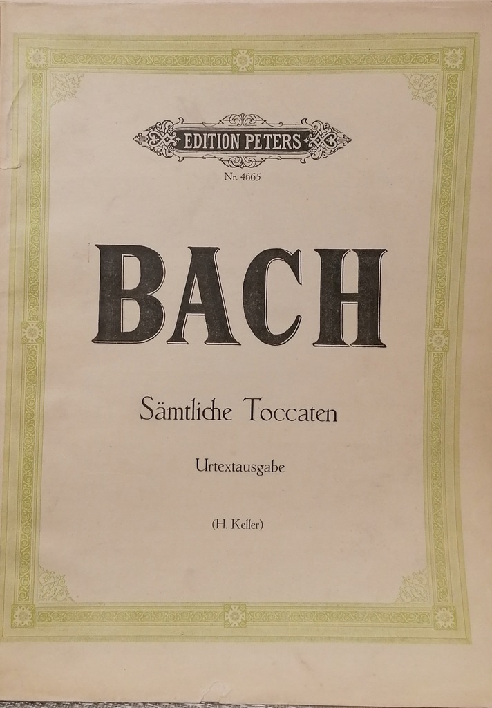 J. S. Bach - toccaty na fortepian.