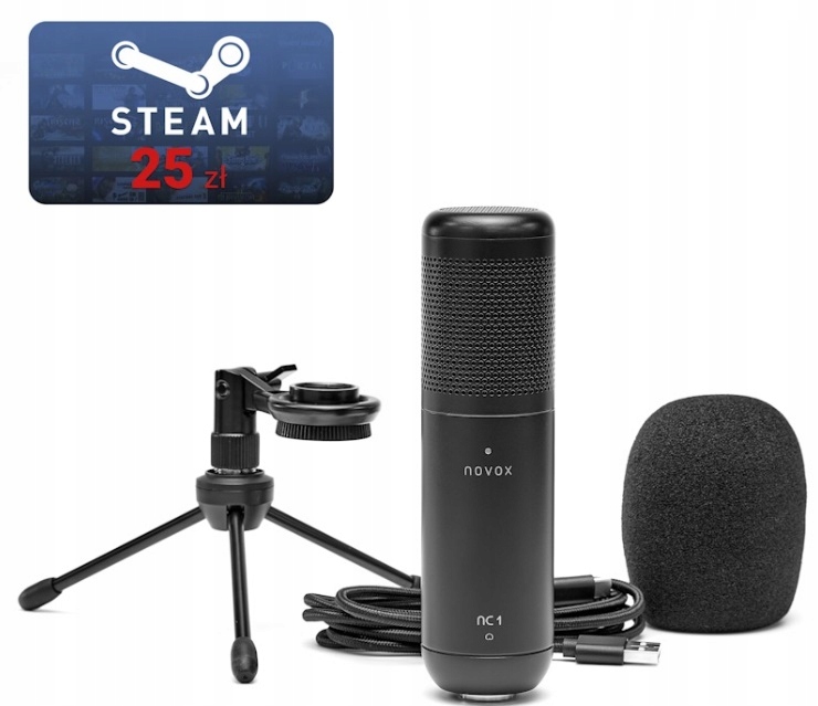 MIKROFON POJEMNOŚCIOWY NOVOX NC-1 NEW EDITION DO STREAMOWANIA PODCASTÓW