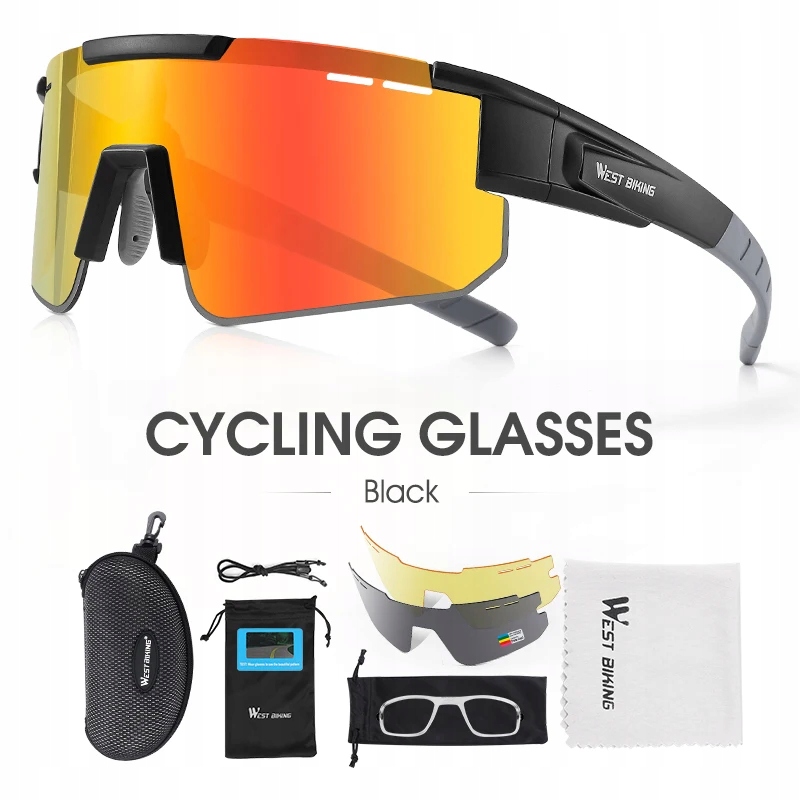 2023 nowe okulary rowerowe spolaryzowane sportowe
