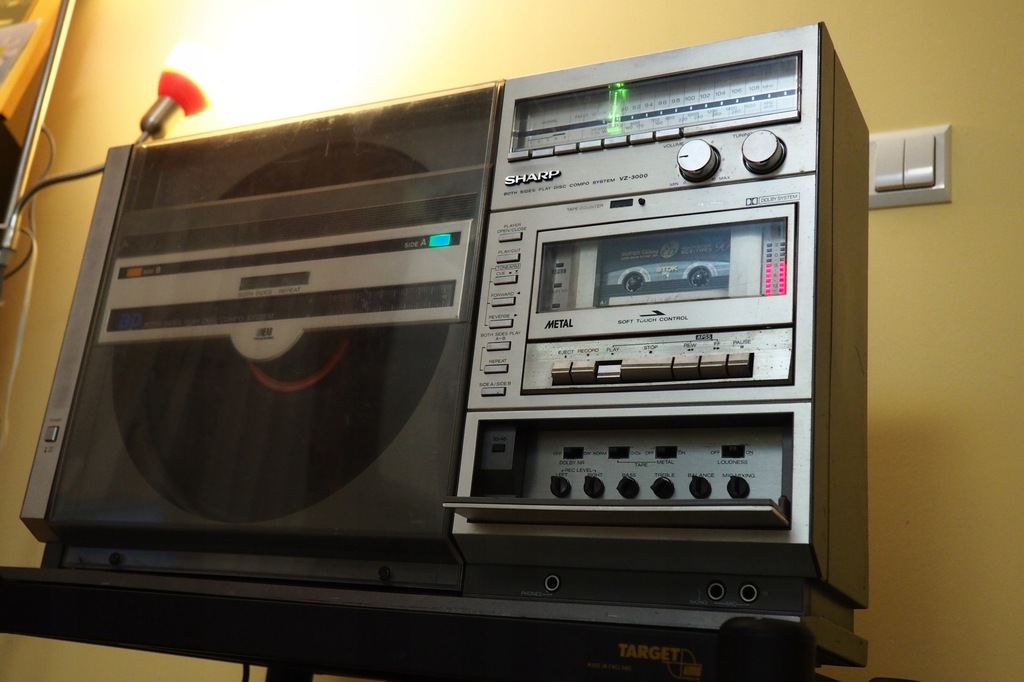 Sharp VZ 3000 magnetofon gramofon tuner radio komb - 7833310820