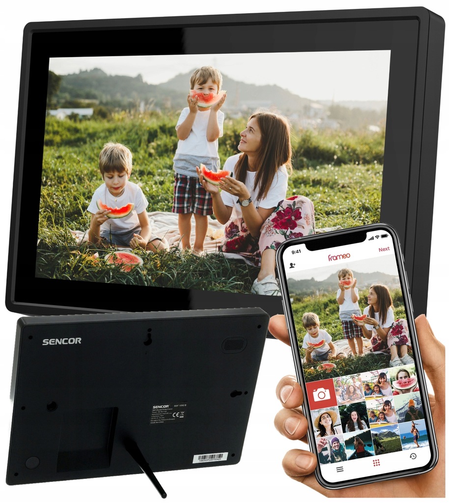 Ramka cyfrowa WIFI z aplikacją 10,1" Wbudowana pamięć 4,6Gb Ekran dotykowy