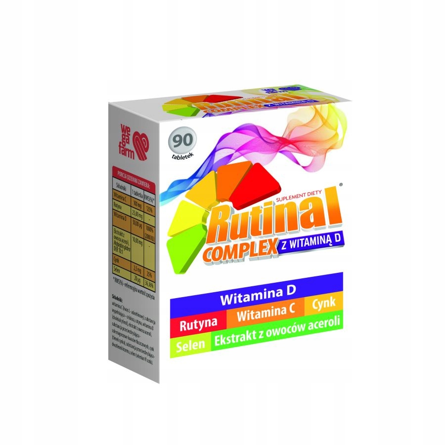 Rutinal Complex z Witaminą D 90 tabl. + GRATIS Rutinal Complex 90 tabl.