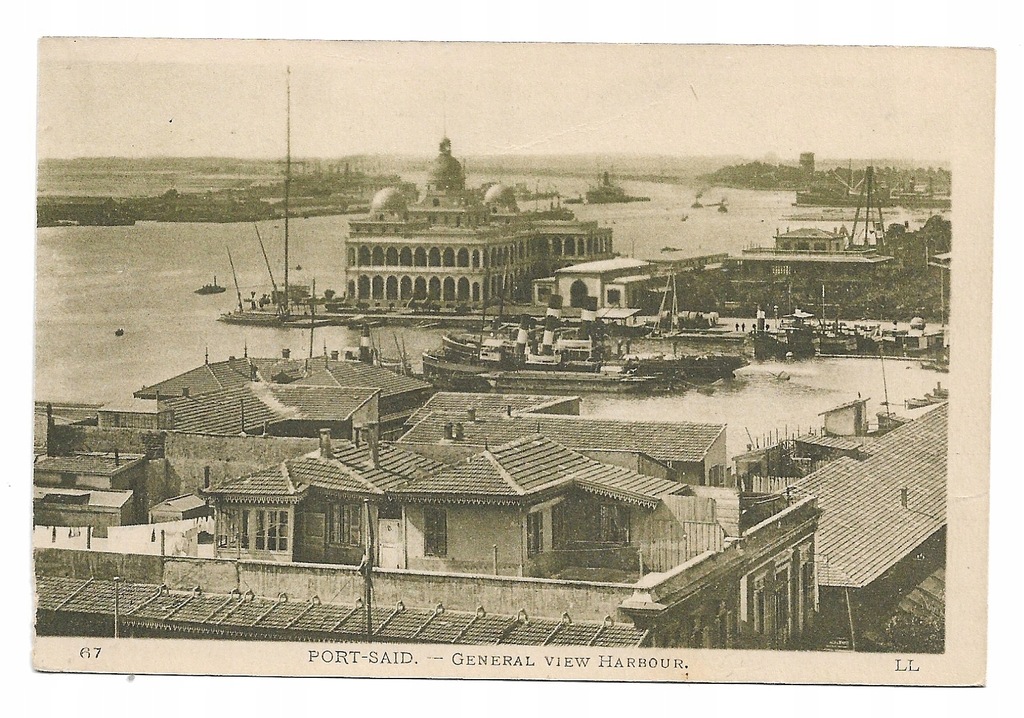 Egipt - Port Said - widok na port