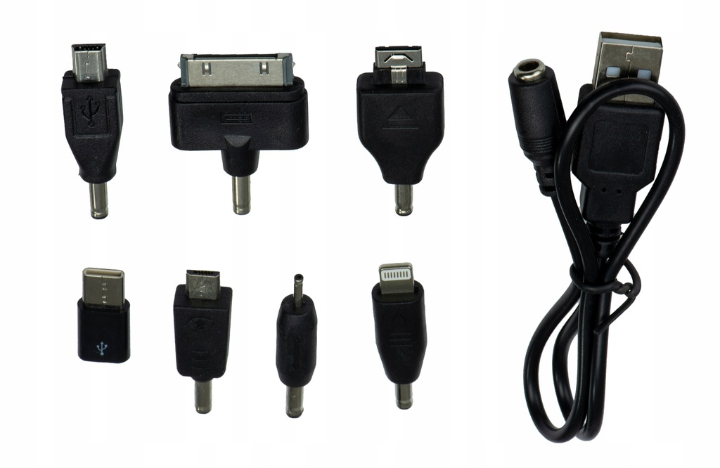 Ładowarka Adapter GSM 8w1 Iphone Micro USB USB-C