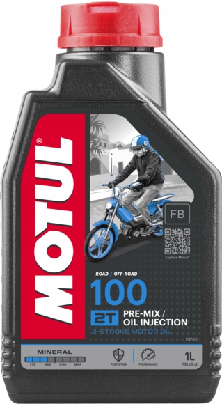 OLEJ SILNIK MOTOCYKLE do mieszanki MOTUL 100 2T 1L