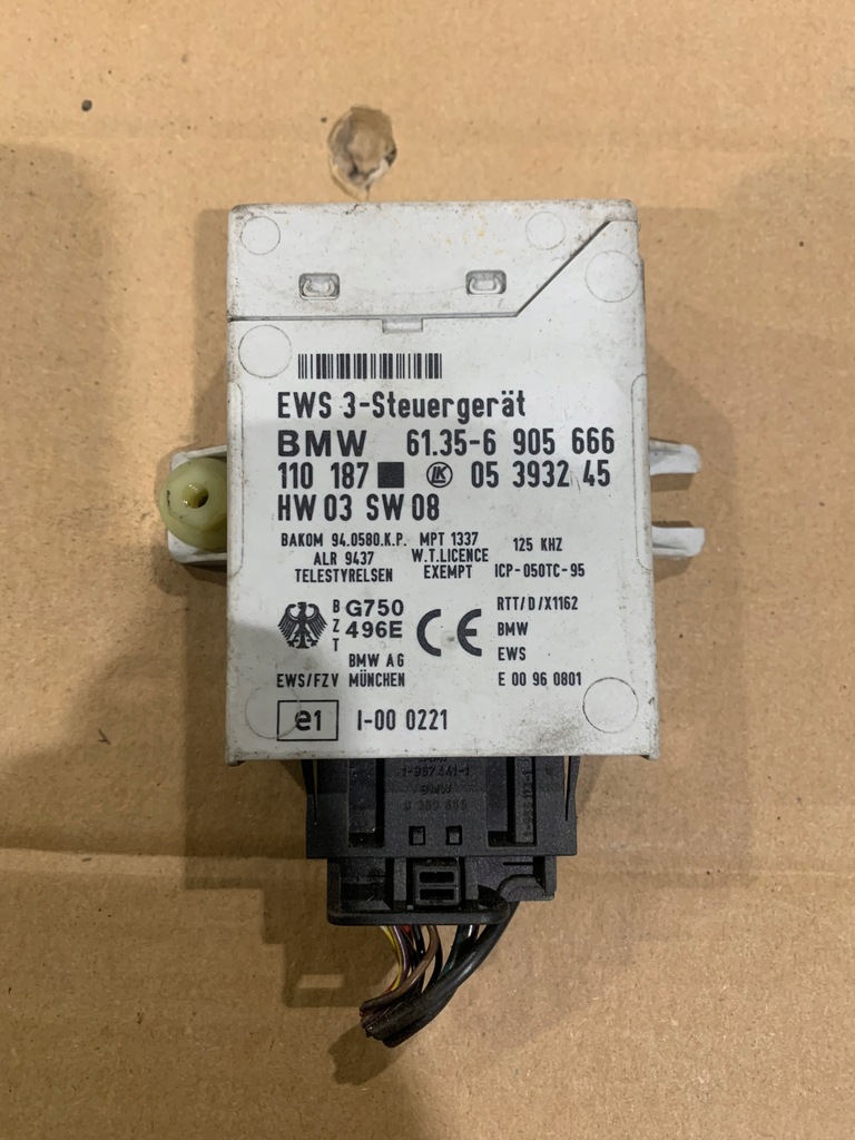 Modu?? sterownik EWS 6905666 bmw 5 e60 e61 - 12929010904 - oficjalne ...