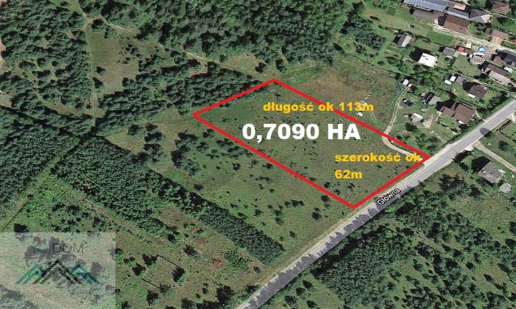 Działka, Kwaśniów Dolny, Klucze (gm.), 7090 m²