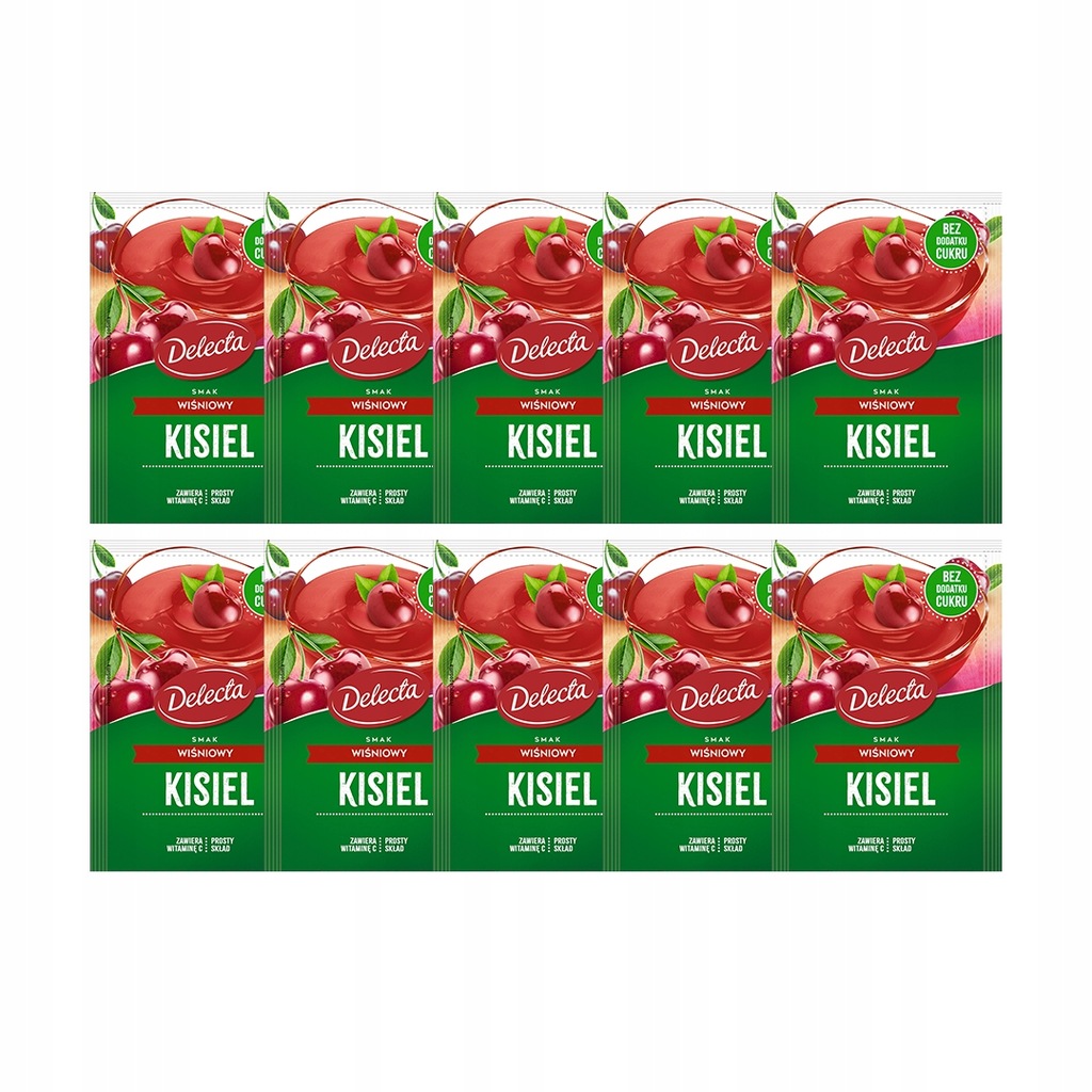 Delecta Kisiel smak wiśniowy 10x38 g