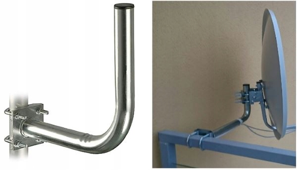 UCHWYT antenowy BALKONOWY CZOŁOWY SAT ANTEN. 40 cm