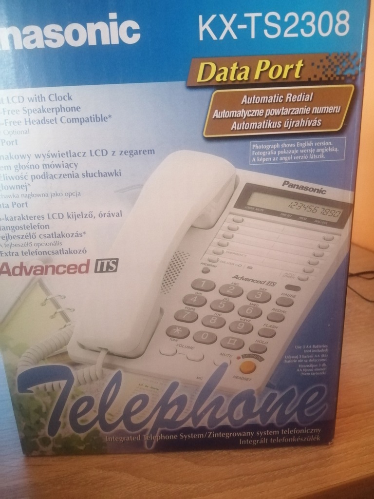 Telefon stacjonarny Panasonic KX-TS2308 biały