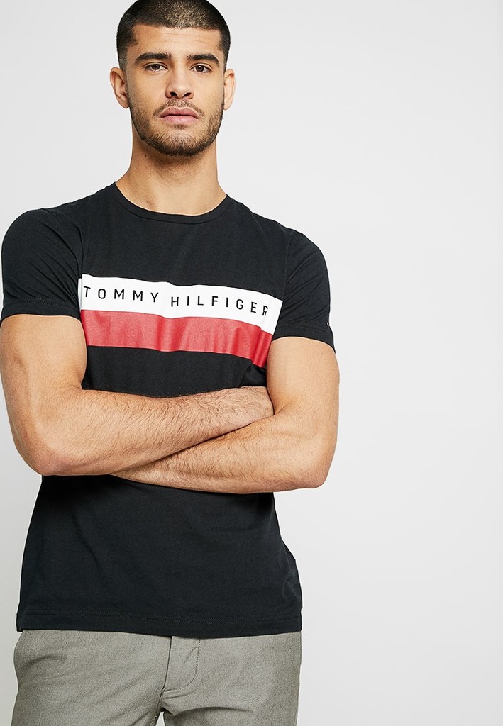 TOMMY HILFIGER T-SHIRT MĘSKI KLASYCZNY XS 1ZAB