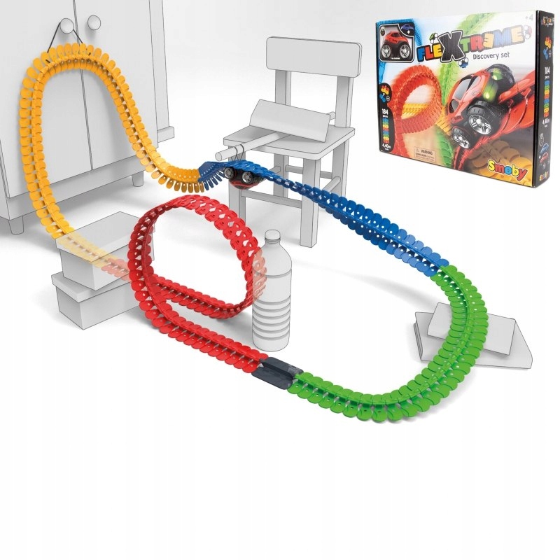 Smoby Tor samochodowy z Autem Flextreme Discovery