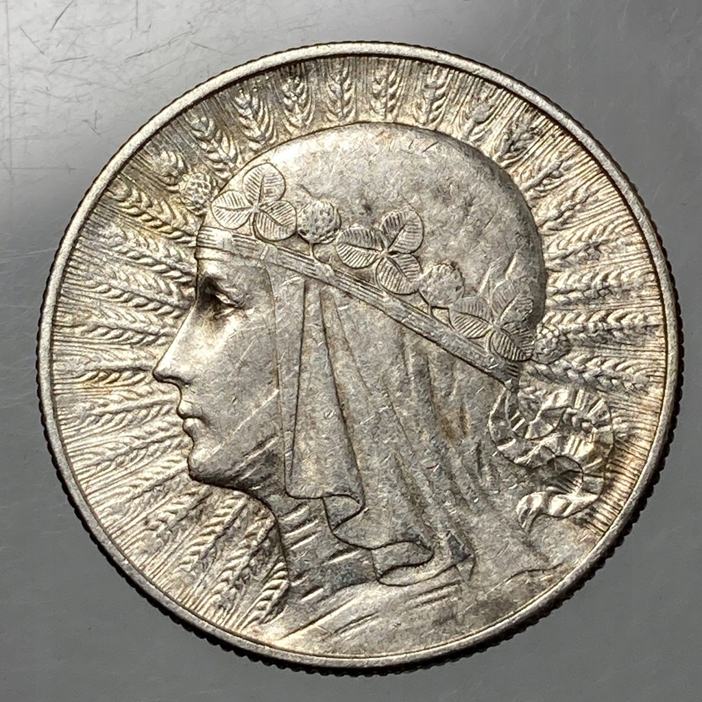 II RP 5 złotych 1934 Polonia śliczne srebro