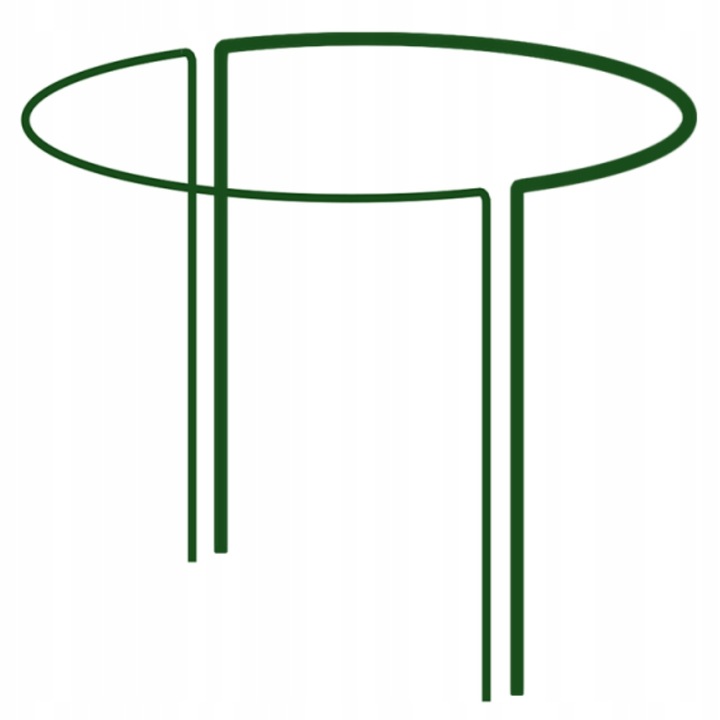 PODPORA DO KWIATÓW ROŚLIN OBEJMA STALOWA PIERŚCIENIOWA 100 CM PERGOLA