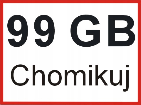 Doładowanie 99 GB konta chomikuj BEZTERMINOWO